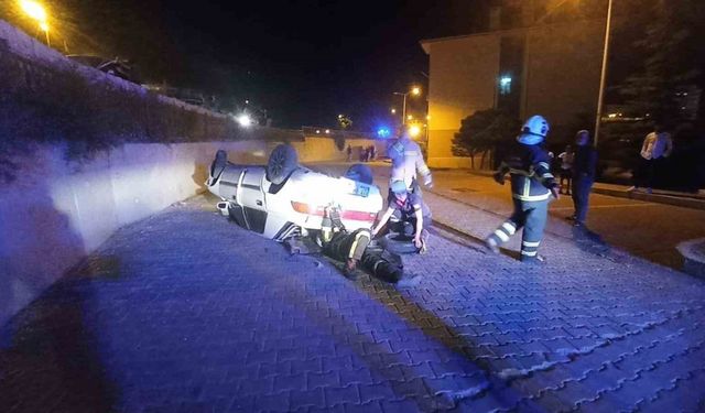 Mardin’de otomobil takla attı: 3 yaralı
