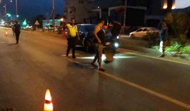 Mersin’de otomobil ile motosiklet çarpıştı: 1 yaralı