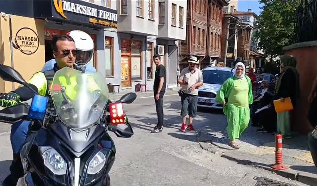 Motosikletli sınav timine büyük alkış