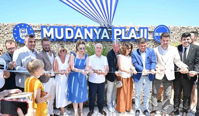 Mudanya Plajı, Büyükşehir kalitesiyle hizmete açıldı