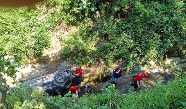 Ordu’da otomobil uçuruma yuvarlandı: 1 ölü