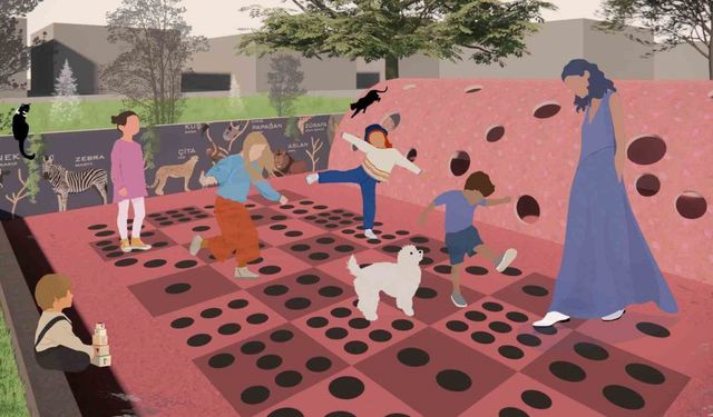 Özel ihtiyaçlı çocuklar için oyun parkı tasarladı