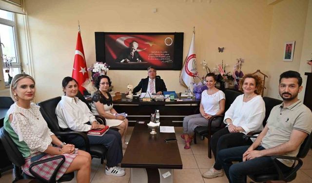 Rektör Özölçer’den Sağlık Bilimleri Fakültesi ve Ahmet Erdoğan MYO’ya ziyaret