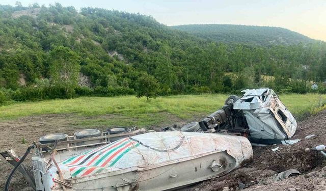 Samsun’da tanker kazası: 1 yaralı