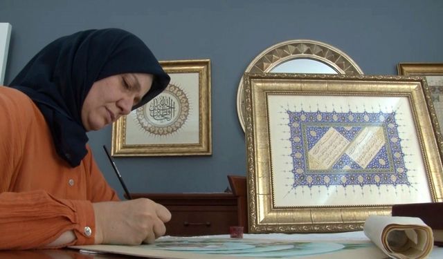 Sanatçı Naciye Temerit: "Tezhip; el yazmalarının altınla bezendiği bir Osmanlı saray sanatıdır"