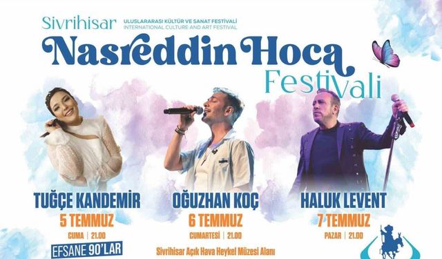 Sivrihisar Uluslararası Nasreddin Hoca Kültür ve Sanat Festivali için hazırlıklar tamamlandı