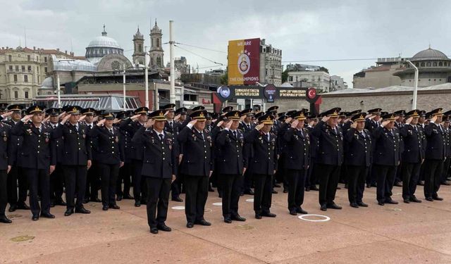 Taksim’de Jandarma Teşkilatı’nın 185’inci kuruluş yıl dönümü kutlandı