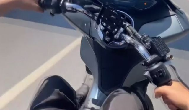 Trafiği tehlikeye düşüren motosiklet sürücüsüne 15 bin lira ceza
