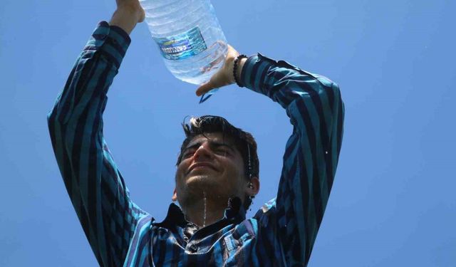 Türkiye’nin en güneyinde bereketli hasat, 40 derece sıcakta serinlemek için litrelerce su tüketiyorlar