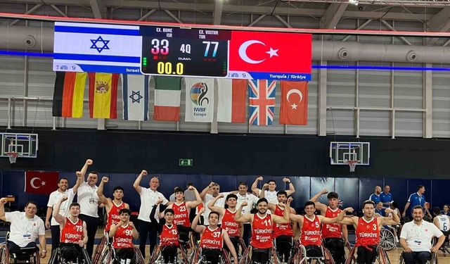 U23 Tekerlekli Sandalye Milli Takımı, IWBF Avrupa Şampiyonası ilk maçını kazandı