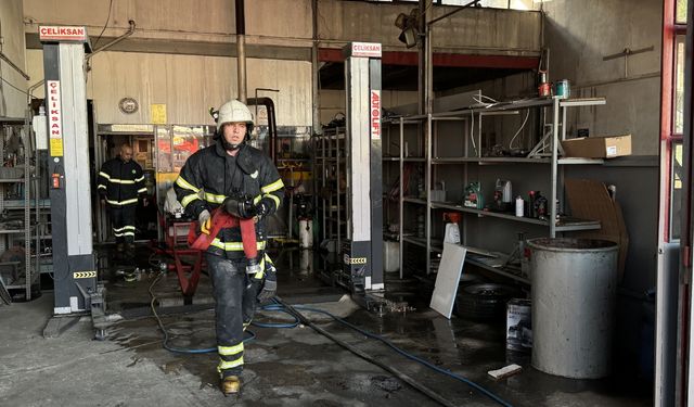 Edirne'de bir iş yerinde çıkan yangın söndürüldü