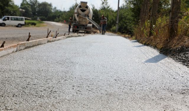 Sinanoğlu Mahallesi'nde yol çalışmaları devam ediyor