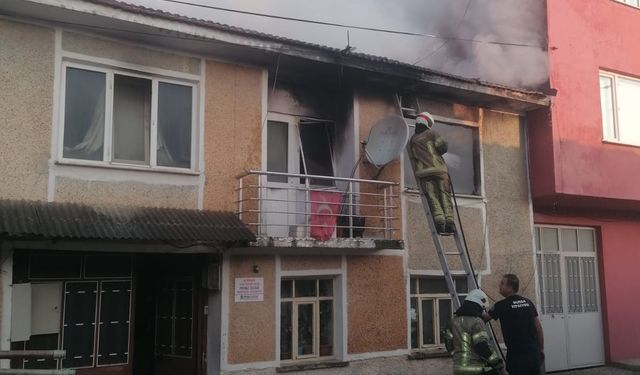 Bursa'da evde çıkan yangın hasara neden oldu