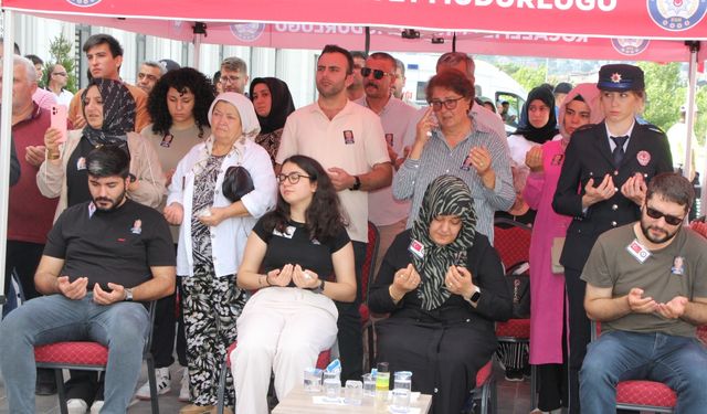 Kocaeli'de kanserden vefat eden polis memuru için tören düzenlendi