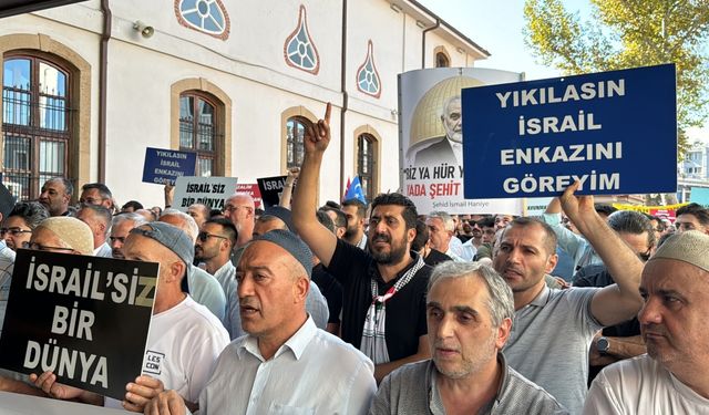 Sakarya, Kocaeli ve Karabük'te Hamas Siyasi Büro Başkanı Heniyye'ye yönelik suikasta tepki