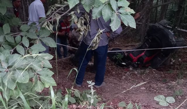 Sakarya'da şarampole devrilen ATV'nin sürücüsü öldü