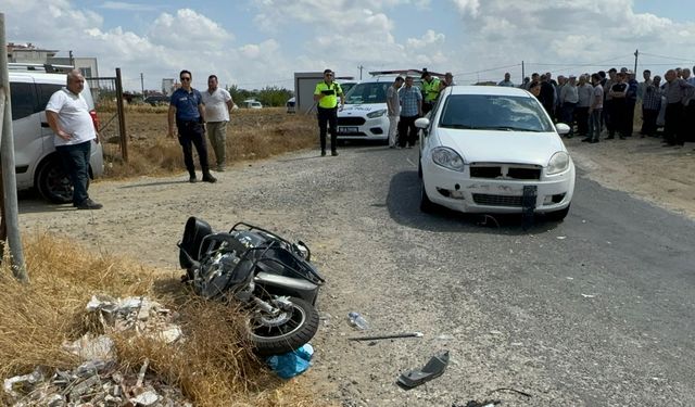 Tekirdağ'da otomobille motosikletin çarpıştığı kazada motosiklet sürücüsü yaralandı