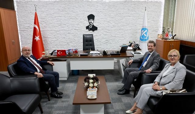 Kuzey Makedonya Büyükelçisi, KAYÜ Rektörünü ziyaret etti