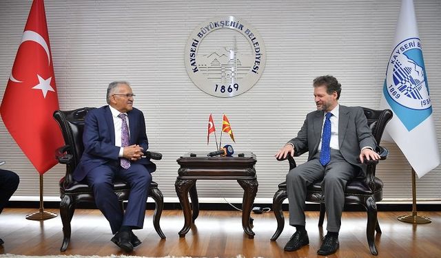 Kuzey Makedonya Cumhuriyeti Ankara Büyükelçisi Manasijevski’den Başkan Büyükkılıç’a ziyaret