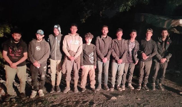 Lalapaşa'da 10 göçmen yakalandı