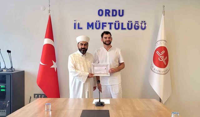 Alman vatandaşı, Ordu’da Müslüman oldu