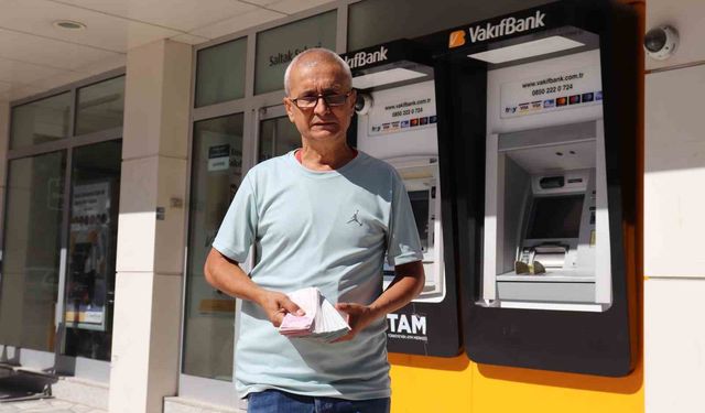 Arıza yapan ATM, başka müşterinin yatırdığı parayı emekli askere geri verdi