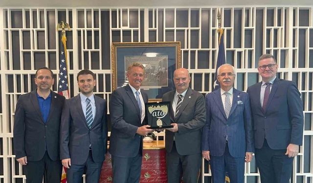 ATO Başkanı Baran, ABD Büyükelçisi Flake’i ziyaret etti