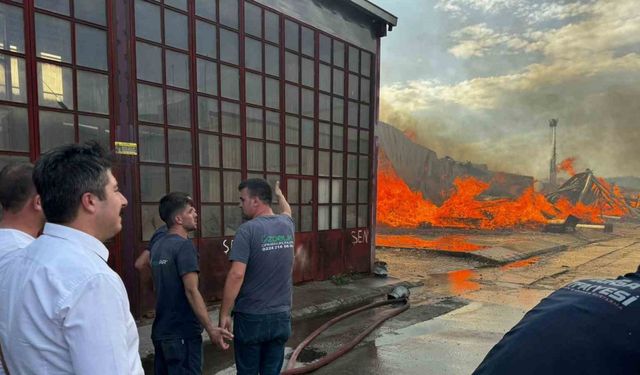 Başkan Özel: “Kereste fabrikasındaki yangını kontrol altına alma çalışmaları sürüyor"