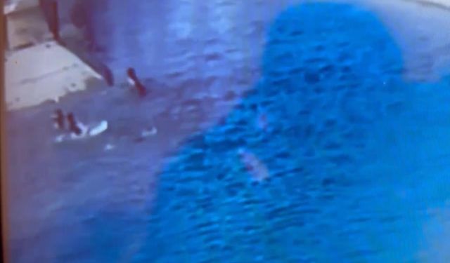 Batman’da sulama kanalında boğulma tehlikesi geçiren çocuk güvenlik kamerasınca kaydedildi