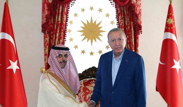 Cumhurbaşkanı Erdoğan, Suudi Arabistan Dışişleri Bakanı Faysal bin Ferhan ile görüştü