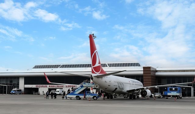 Erzurum’da altı ayda 3 bin 829 uçuş oldu