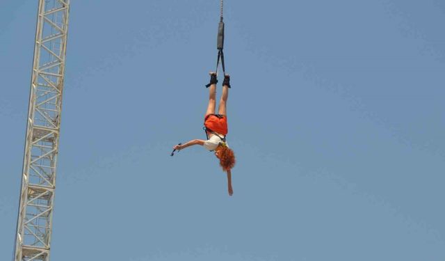 Fethiye’de "bungee jumping" heyecanı