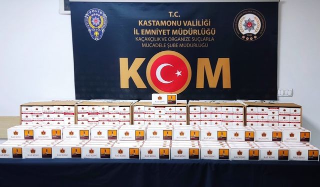 Kastamonu’da 20 bin boş makaron ele geçirildi