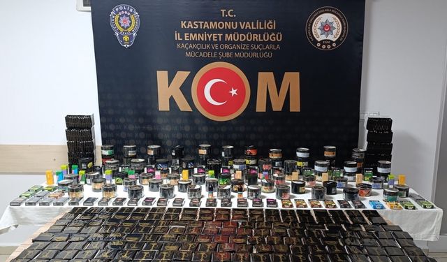 Kastamonu’da binlerce makaron ele geçirildi