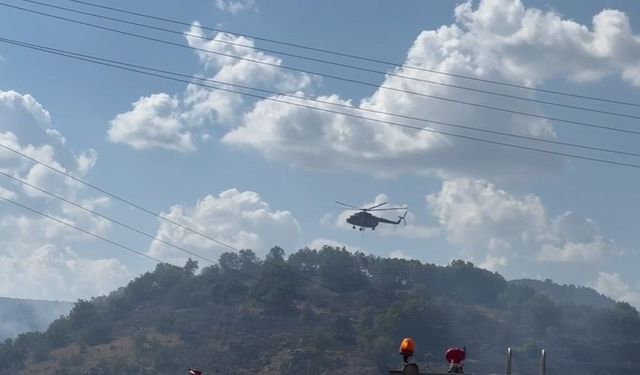 Kızılcahamam’da çıkan orman yangını Saray köyüne ulaştı