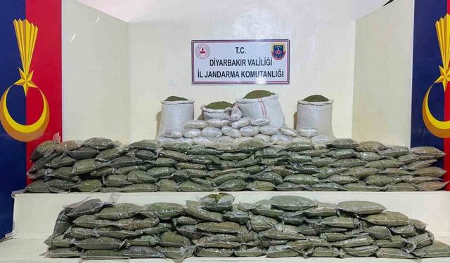 Lice’de 285 kilo esrar ele geçirildi