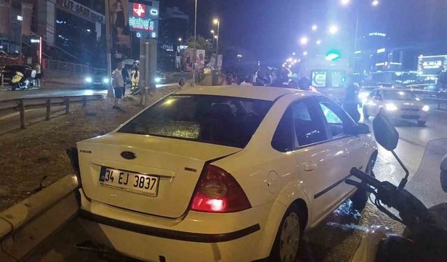 Maltepe’de otomobil motosiklete çarptı: 1 ağır yaralı