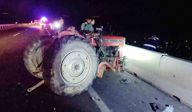 Manisa’da kamyon ile traktör çarpıştı: 1 ölü
