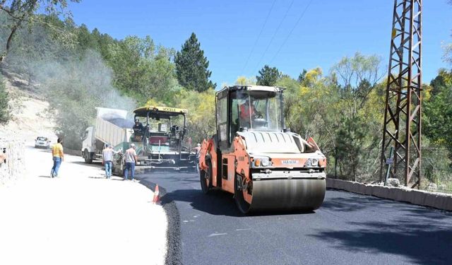 Milas-Gölcük Tabiat Parkı arasında bulunan yol asfaltlandı