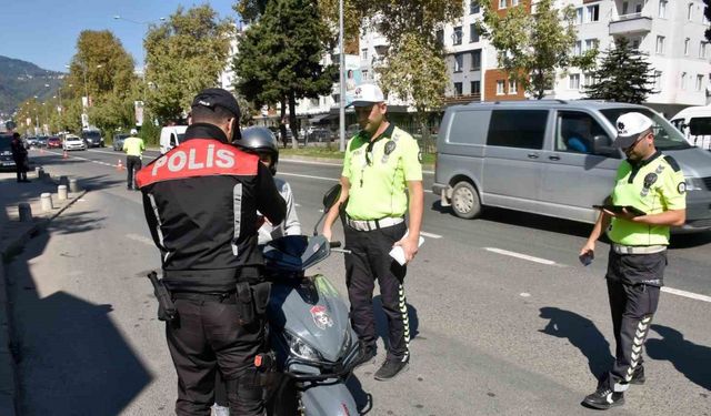 Ordu’da bir haftada yaklaşık 16 bin araç ve sürücüsü denetlendi