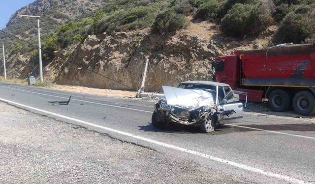 Otomobilin hurdaya döndüğü kaza ucuz atlatıldı