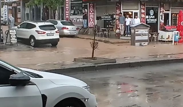 Özalp’ta şiddetli yağmur sele neden oldu