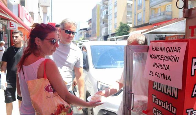 Pompalı tüfekle öldürülen esnaf için pilav hayrı yapıldı