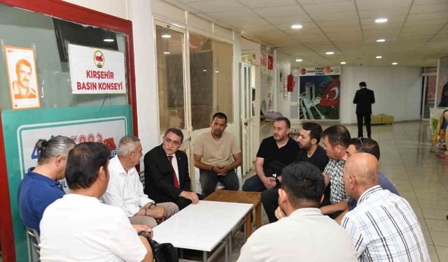 Rektör Karahocagil, Kırşehir Basın Konseyi’nde projelerini anlattı