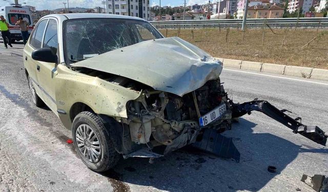 Samsun’da otomobil ile pikap çarpıştı: 1 yaralı