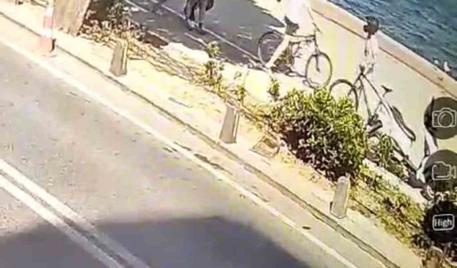 Sarıyer’de bisikletli gençlere “uyarı” dayağı kamerada: Polis saldırganı yakaladı