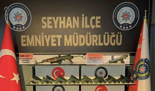 Seyhan polisi 65 silah ve çeşitli suçlardan aranan 211 kişi yakaladı