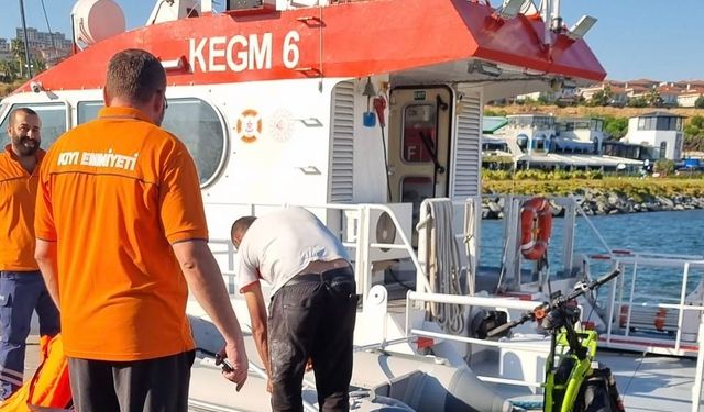 Şişme botla denizde sürüklenen şahıs Kıyı Emniyeti Genel Müdürlüğü’nce kurtarıldı