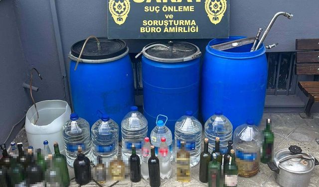 Tekirdağ’da 174 litre sahte alkol ele geçirildi