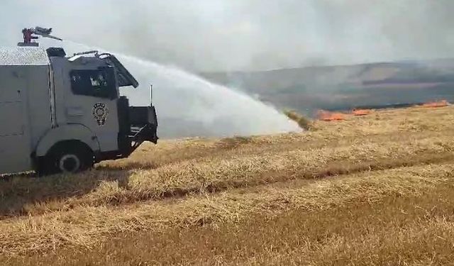 Tekirdağ’da anız ve orman yangınlarına çevik kuvvet desteği